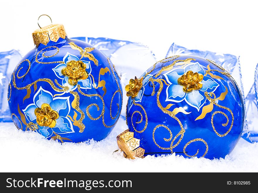 Blue Christmas Balls