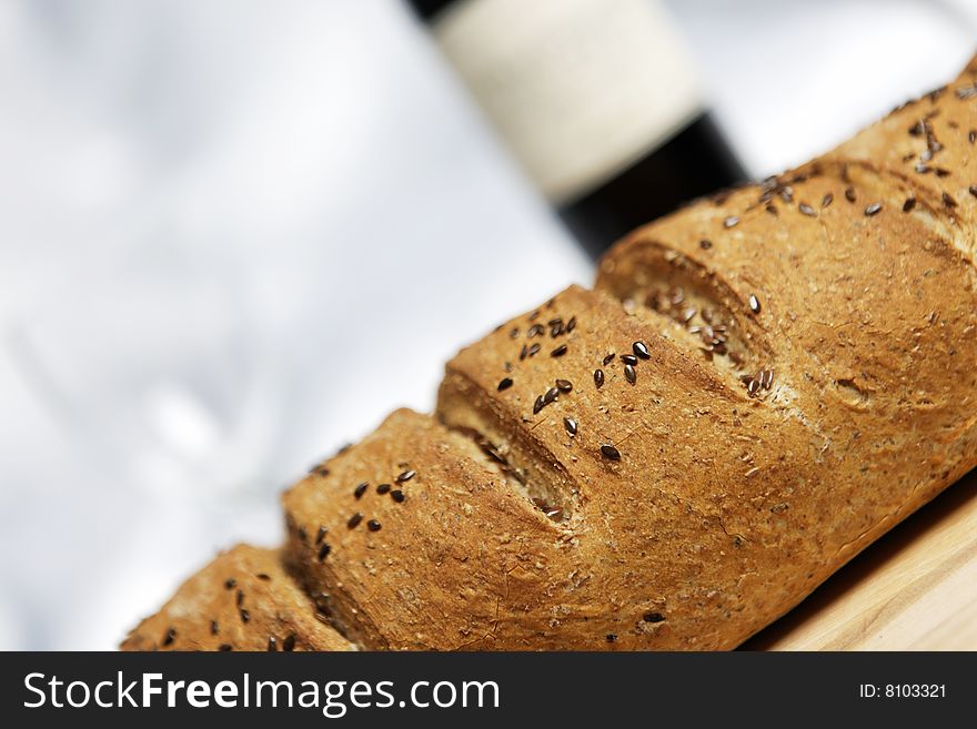 Fresh Bread And Wine