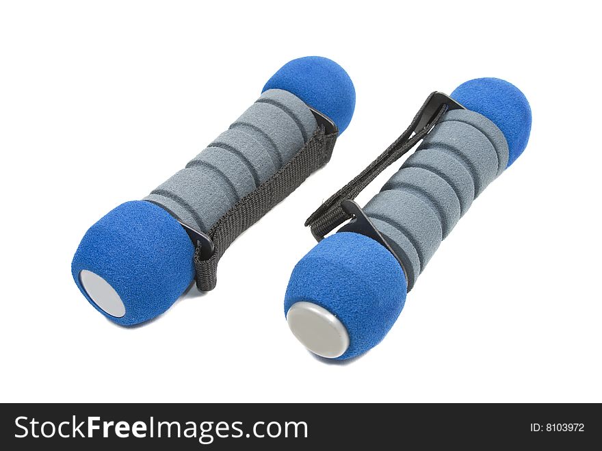 Free Weights On White Background