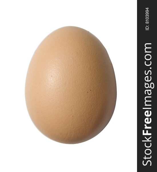 An egg isolated on white.