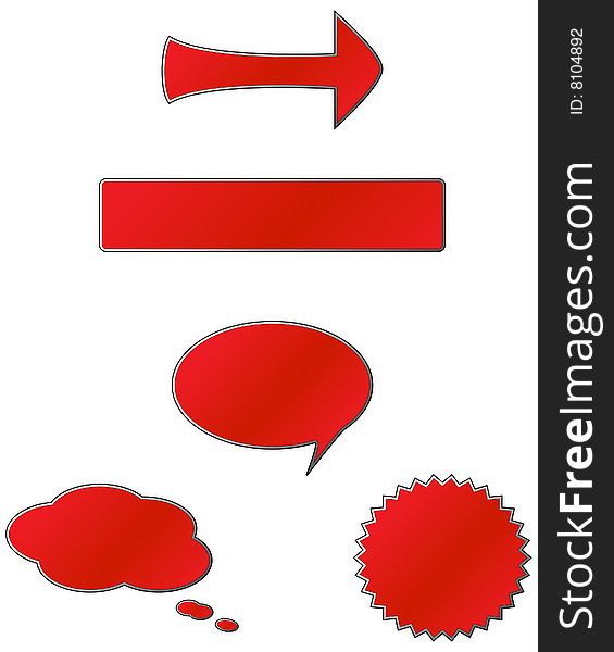 Red Speech And Talk Bubbles