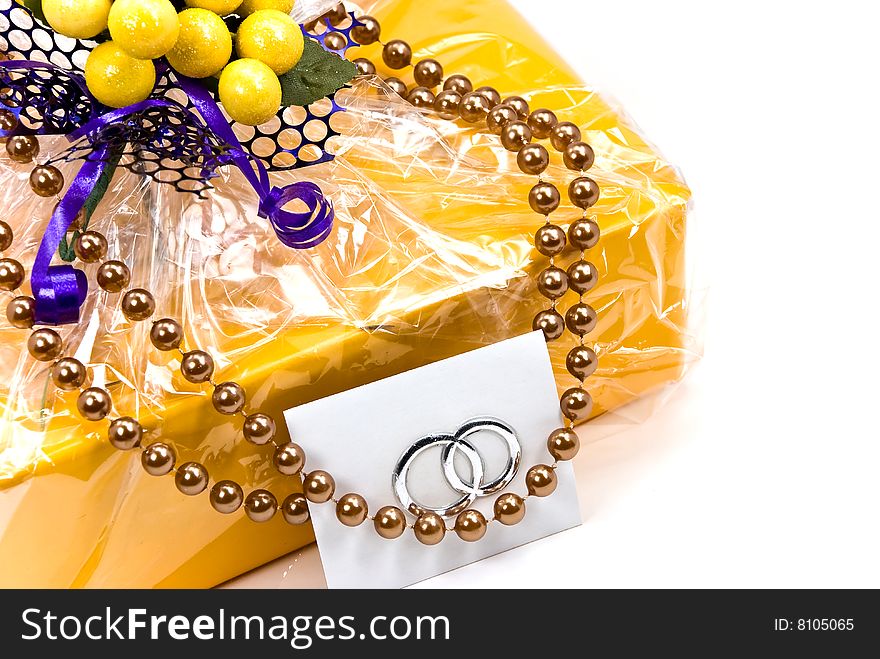 A Gift Box With Pearls