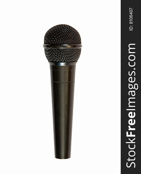Microphone isolated on white background with clipping path