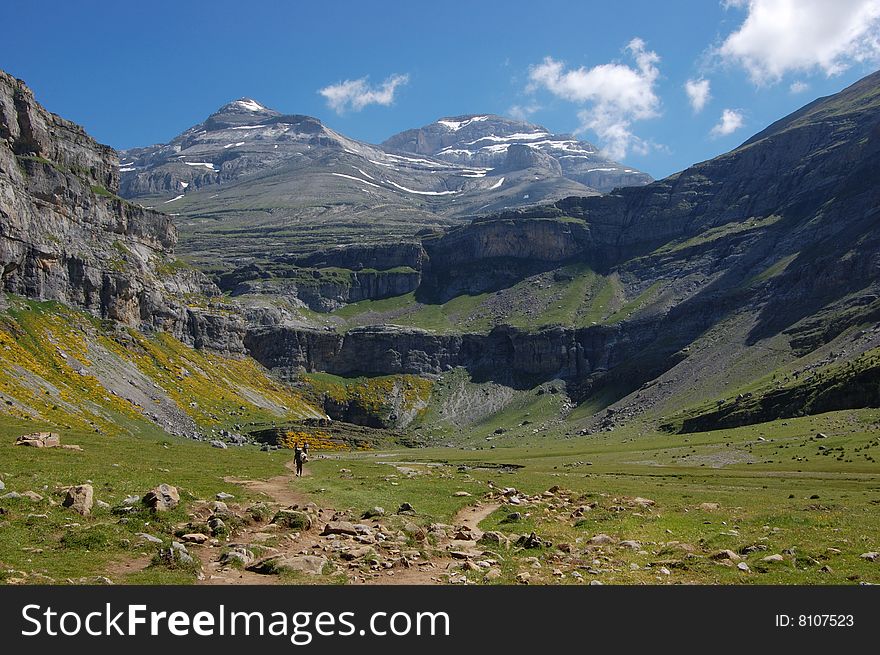 Mountain scenery in Pyrenees, Spain