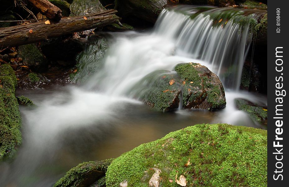 Waterfall in bohemia