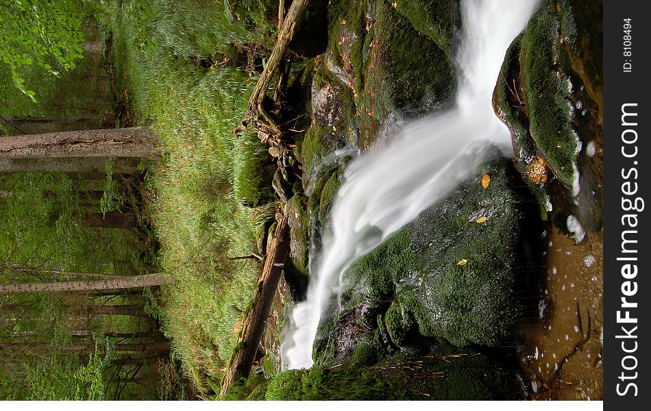 Waterfall In Bohemia