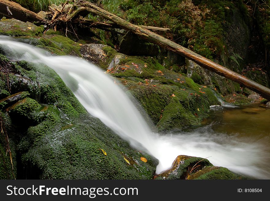 waterfall in bohemia