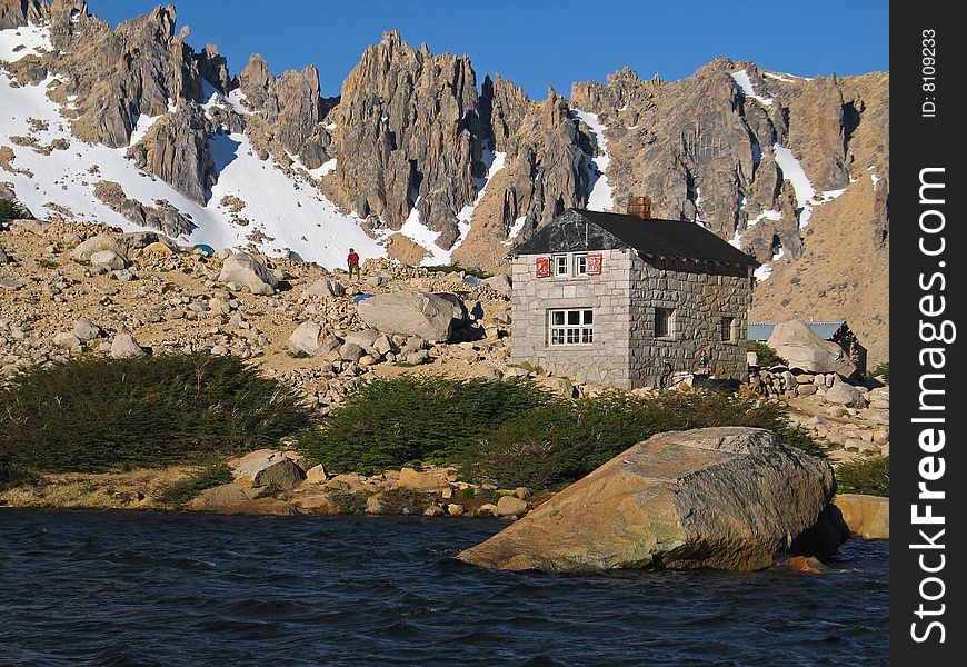 Refuge Frey - Cerro Catedral - Bariloche - Argentina. Refuge Frey - Cerro Catedral - Bariloche - Argentina