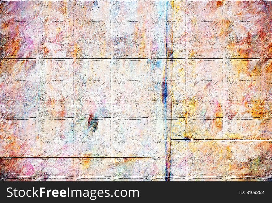 Floral wall , abstract fantasy, can be used designers for creation and processing of different images