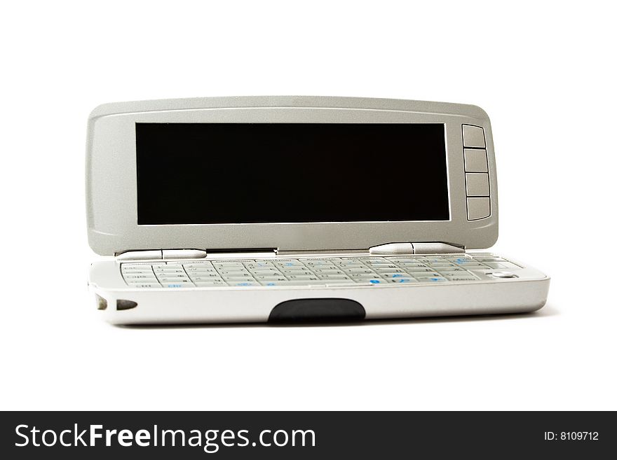 Mobile communicator on a white background