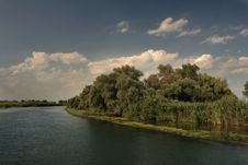 Danube Delta Landscape Royalty Free Stock Photo