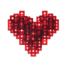 Heart Made Of Plastic Bricks Stock Photos Heart Made Of Plastic Bricks Stock Photos