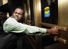 Trying To Open The Door Stock Image Trying To Open The Door Stock Image