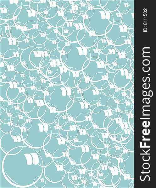 Abstract water bubbles vector illustration