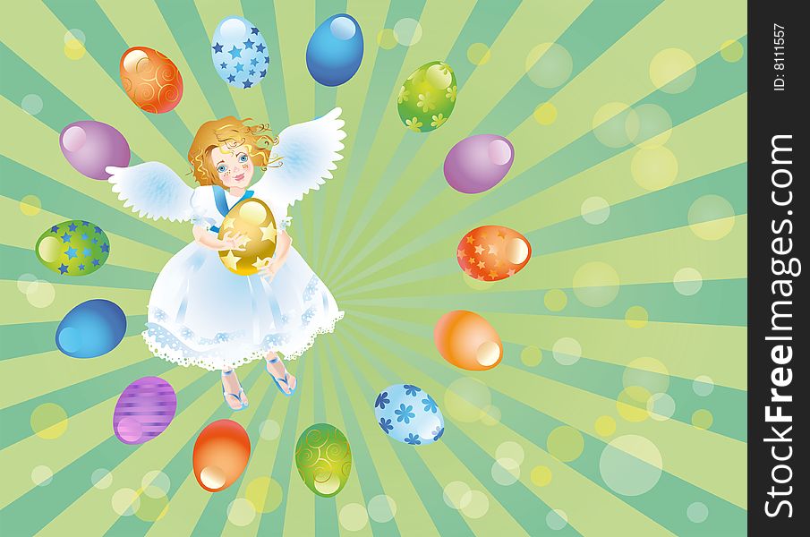 Angel is brought by an easter egg. Angel is brought by an easter egg