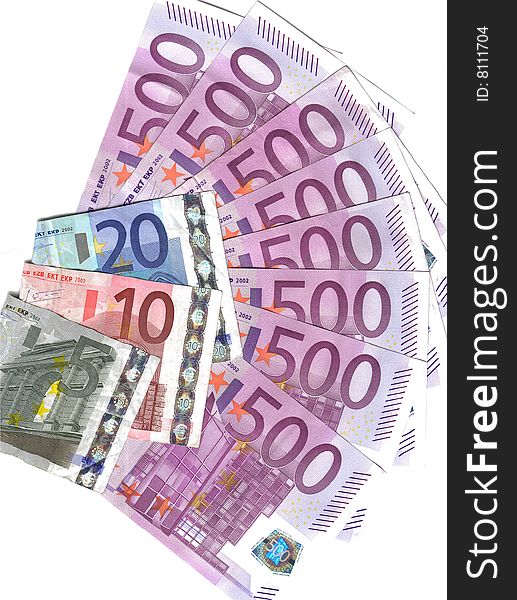 Range 500 Euro And Others Notes