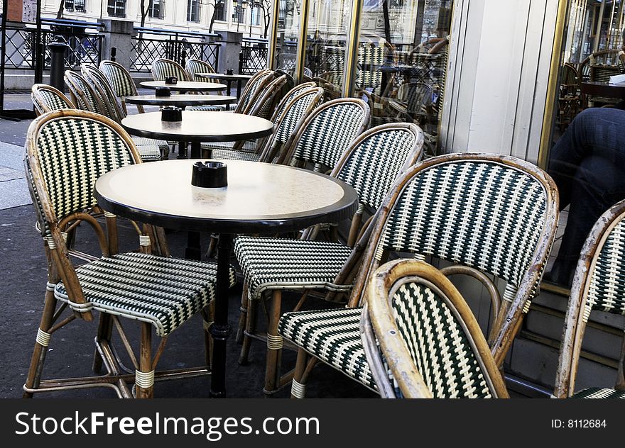 Coffee seat on the street, leisure for coffee time