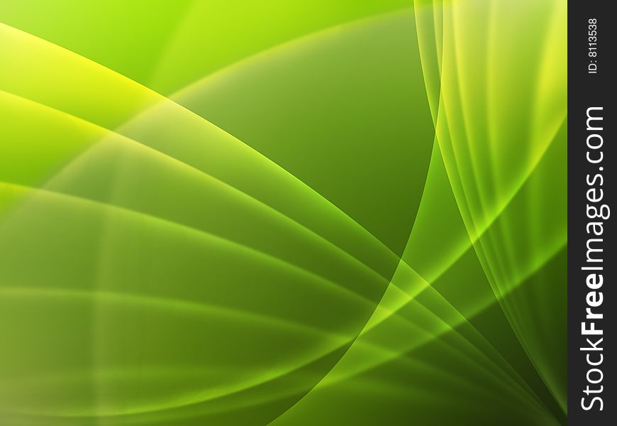 Abstract background green and variety of lines