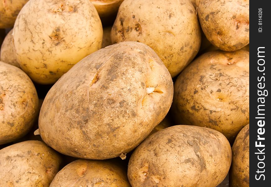 Abstract background from potato tubers