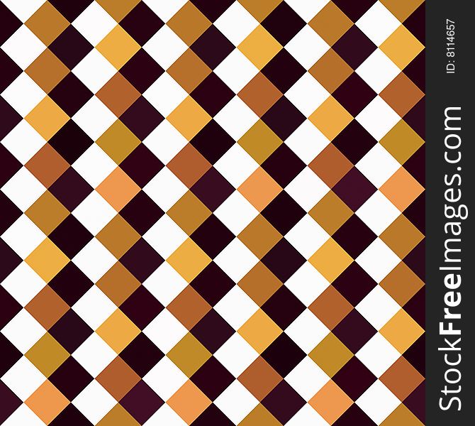 Seamless texture of brown, black and white checks. Seamless texture of brown, black and white checks