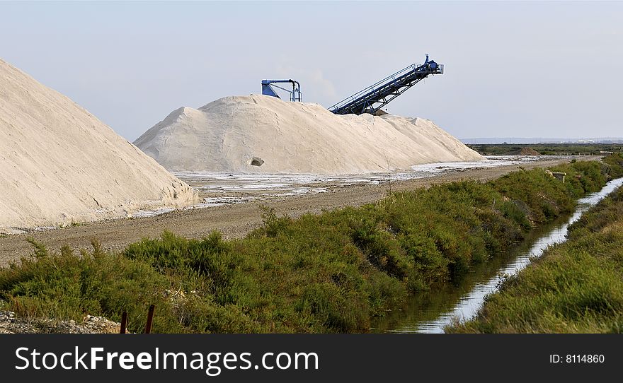 Salt mine in south of France