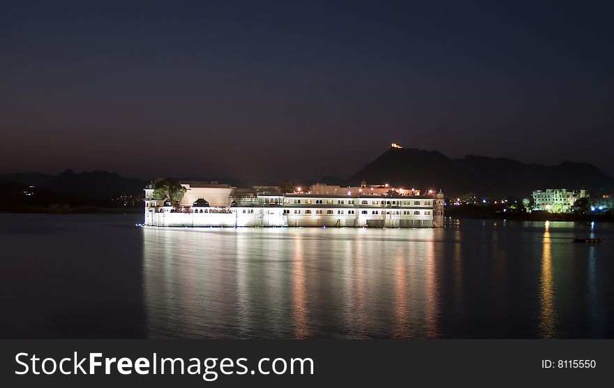 Udaipur Lake Palace At Night