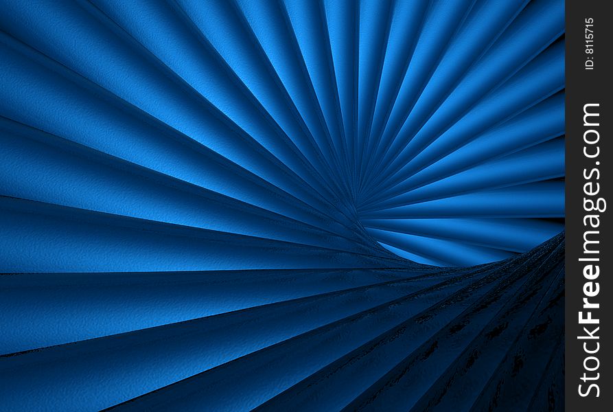 Abstract blue wave composition. Backgrounds.