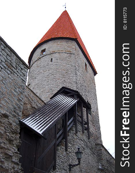 Medieval tower in Tallinn old town