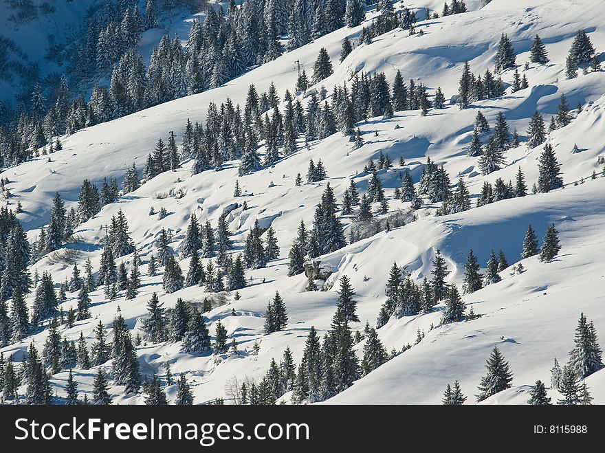 Winter In French Alps