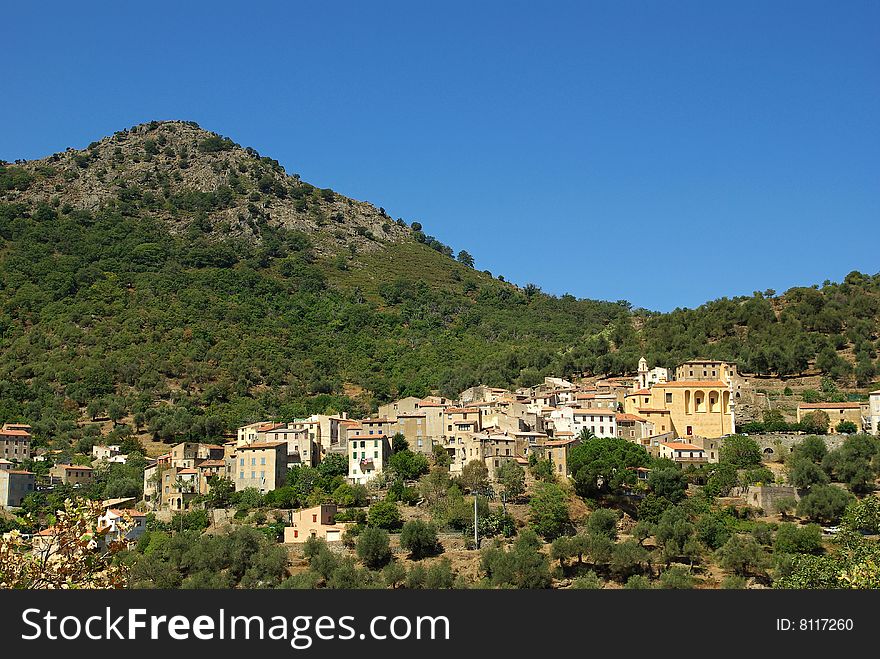 Corsica Landscape - Village