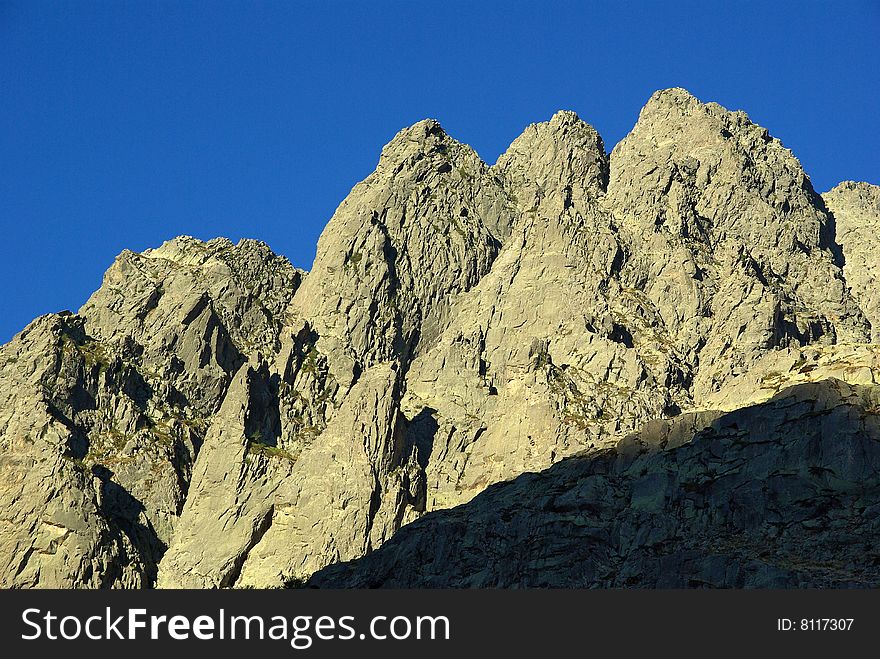 corsican mountains in the valley of Restonica. corsican mountains in the valley of Restonica