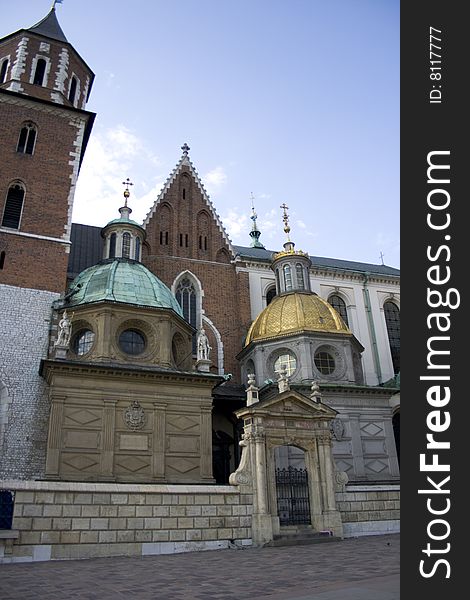 Inside the grounds of Wawel Castle, Krakow. Inside the grounds of Wawel Castle, Krakow