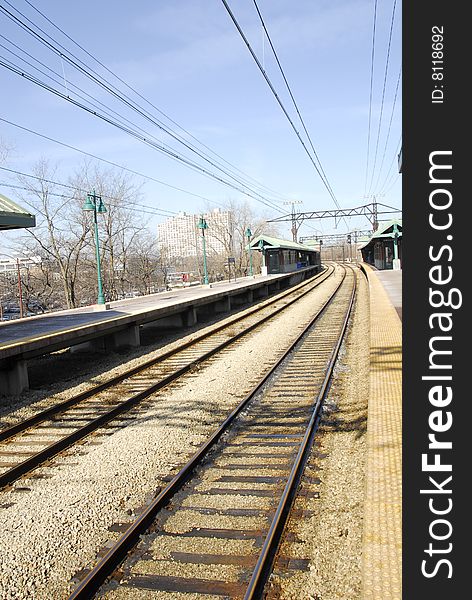 A metra station in Hyde Park, Chicago. A metra station in Hyde Park, Chicago