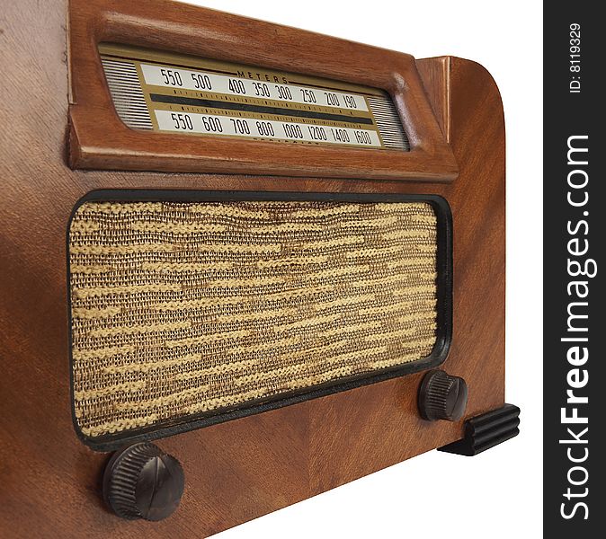 Vintage Antique Retro wooden Radio. Vintage Antique Retro wooden Radio