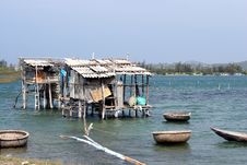 Vietnam Fishing Hut Stock Image Vietnam Fishing Hut Stock Image