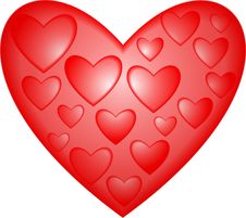 The Loving Heart. Royalty Free Stock Photography