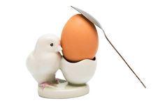 Egg And The Spoon Stock Image