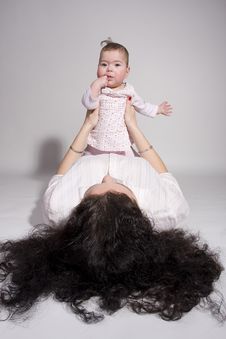 Baby On Top Of Mom Royalty Free Stock Photo Baby On Top Of Mom Royalty Free Stock Photo