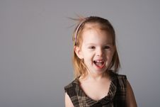 Laughing Little Girl Royalty Free Stock Photography Laughing Little Girl Royalty Free Stock Photography