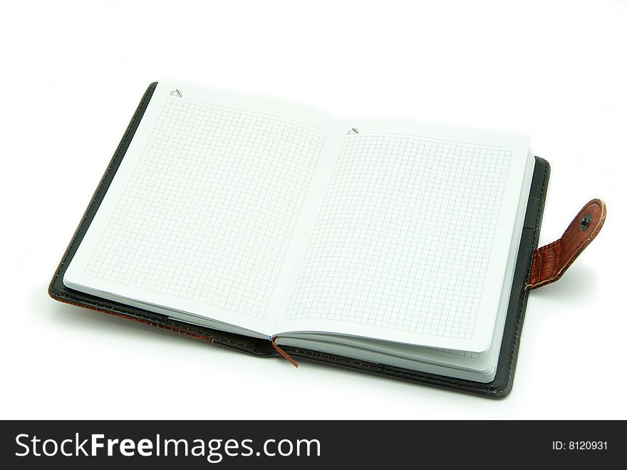 Notebook isolated on a white background