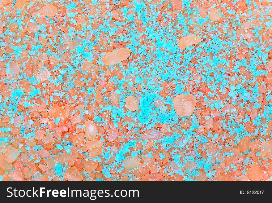 Bright color abstract mineral crystal salt background. Bright color abstract mineral crystal salt background.