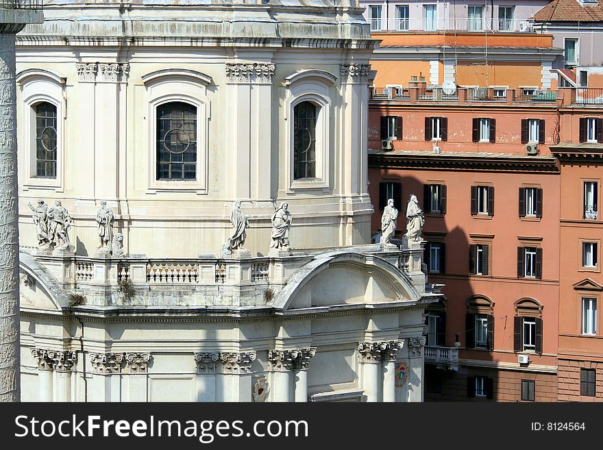 Rome-the buildings in city