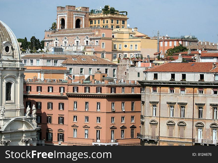 Rome-the panorame of city
