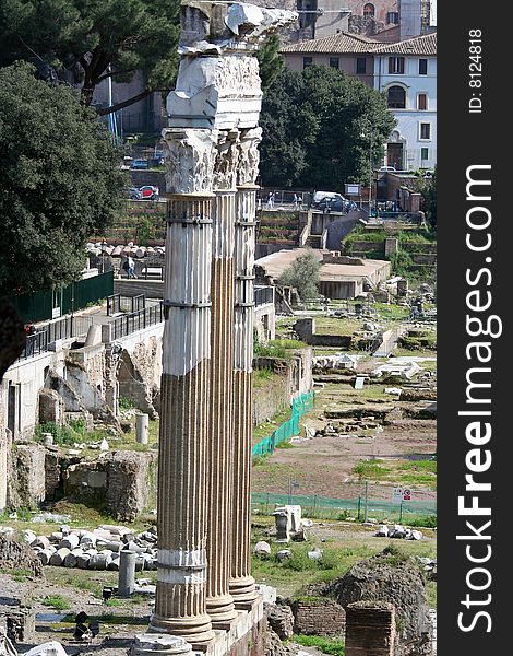 Rome-the ruins in city