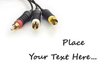 Audio Video Cables Isolated On White Royalty Free Stock Photo Audio Video Cables Isolated On White Royalty Free Stock Photo