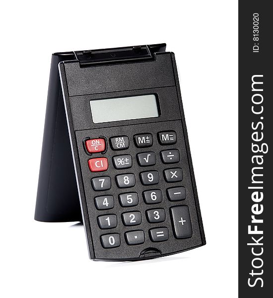 Calculator isolated on white background. Calculator isolated on white background