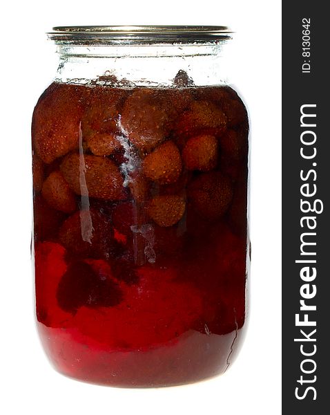 Strawberries Jam Jar