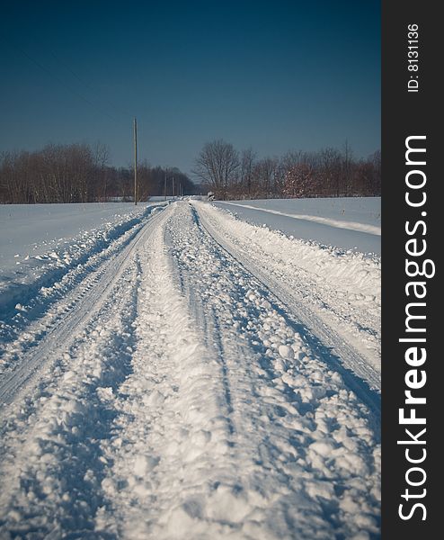 Snow Covered Road