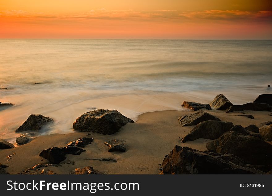 Early morning on the shore