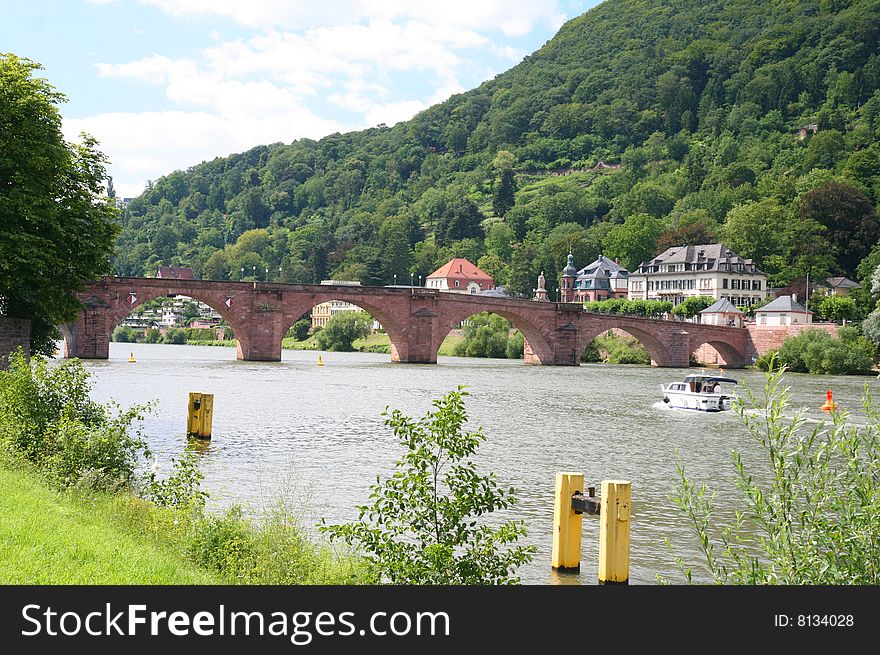 Heidelberg old bridge in Germany ,europe. Heidelberg old bridge in Germany ,europe.